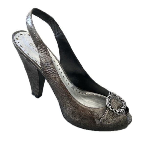 BCBGirls Slingback Open Toe Heels - Picture 1 of 6